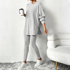 Marjorie - Women's Ribbed Hooded Matching Set 5