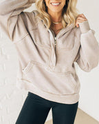 Marlene - Women's Acid Wash Zip Hoodie