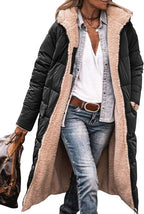 Marlene - Women's Reversible Long Quilted Puffer Coat