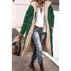 Marlene - Women's Reversible Long Quilted Puffer Coat