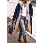 Marlene - Women's Reversible Long Quilted Puffer Coat