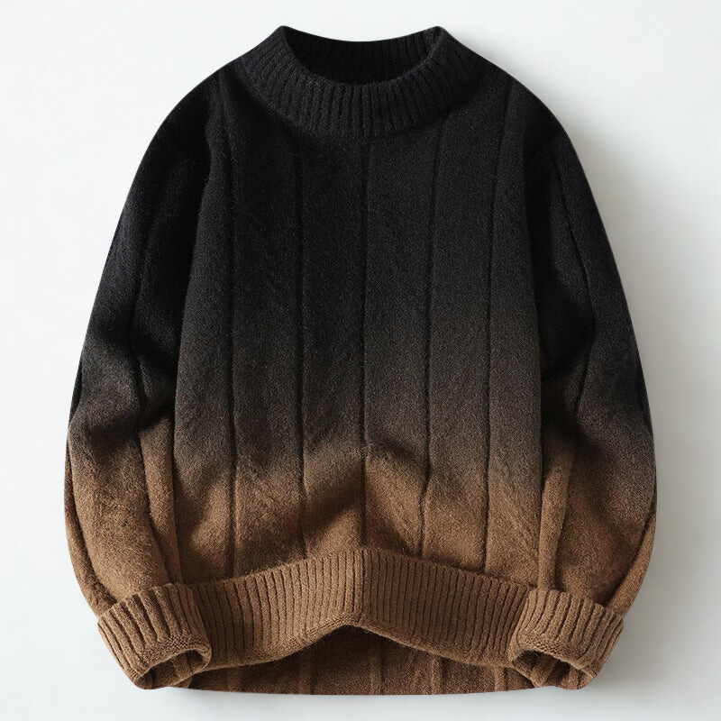 Marlowe - Men's Ombre Gradient Crew Neck Sweater