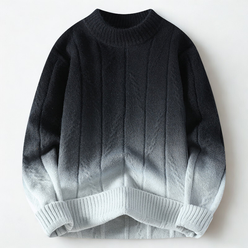 Marlowe - Men's Ombre Gradient Crew Neck Sweater
