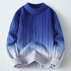 Marlowe - Men's Ombre Gradient Crew Neck Sweater