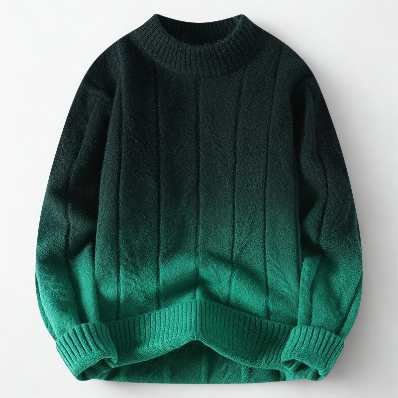 Marlowe - Men's Ombre Gradient Crew Neck Sweater