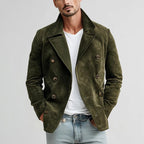 Martin - Men's Suede Notched Lapel Tailored Suede Jacket 2
