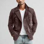 Martin - Men's Suede Notched Lapel Tailored Suede Jacket 4