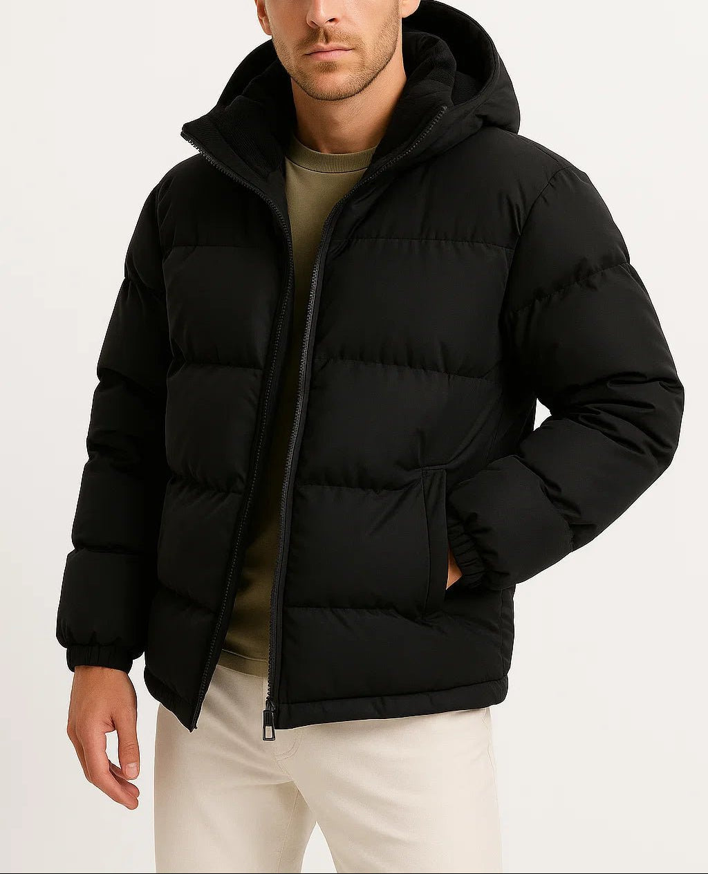 Matteo - Men’s Quilted Hooded Winter Jacket