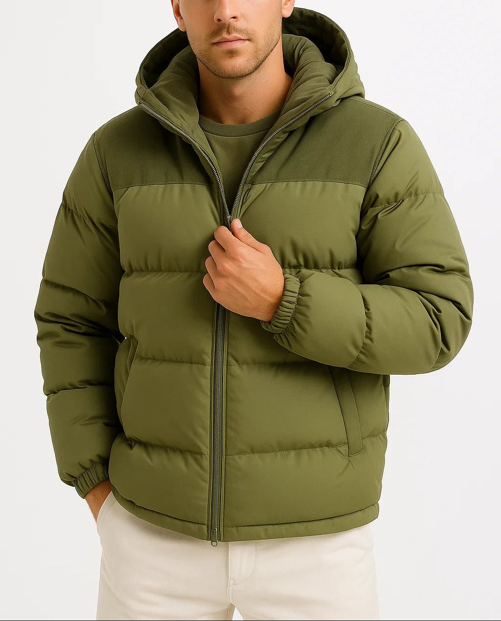 Matteo - Men’s Quilted Hooded Winter Jacket