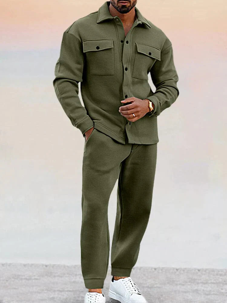 Matthew - Men's Utility Shirt & Jogger Set