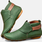 Melissa - Women's Leather Ankle Boots with Flexible Sole