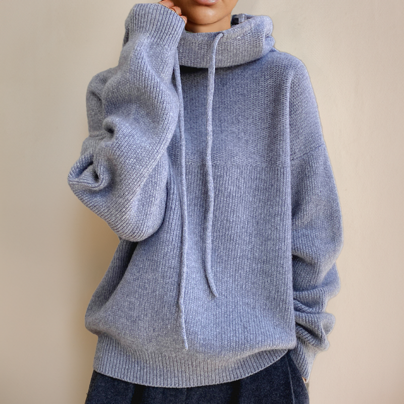 Meredith - Women's Turtleneck Wool Sweater