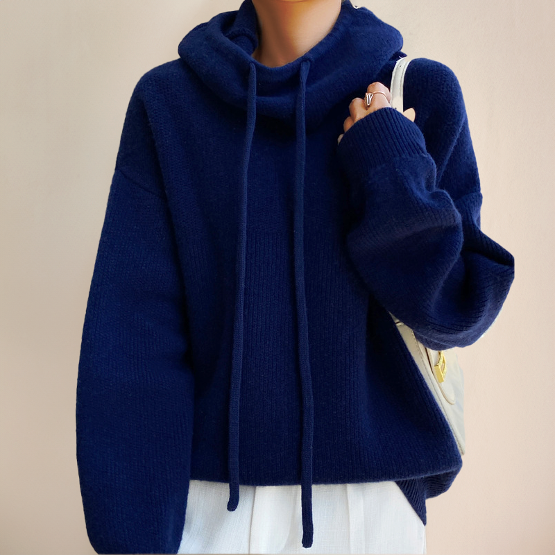 Meredith - Women's Turtleneck Wool Sweater