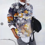 Mia - Women's Multicolor Floral Knit Pullover