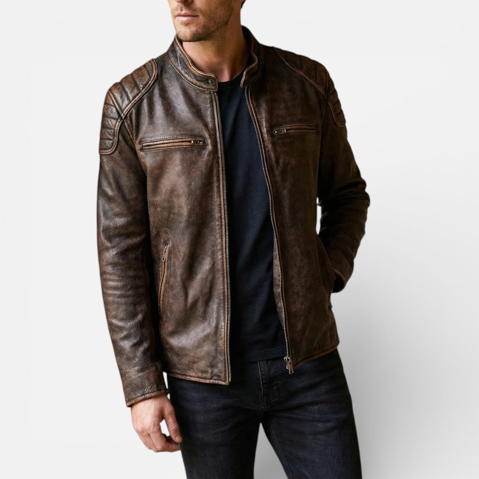Miguel - Men's Leather Biker Jacket