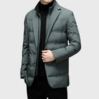 Milo - Men's Duck Down Puffer Windbreaker Blazer with Notch Lapel