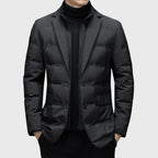 Milo - Men's Duck Down Puffer Windbreaker Blazer with Notch Lapel