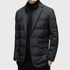 Milo - Men's Duck Down Puffer Windbreaker Blazer with Notch Lapel