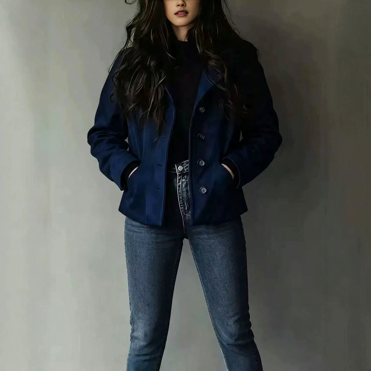 Nadine - Women's Tailored Button Front Jacket 3