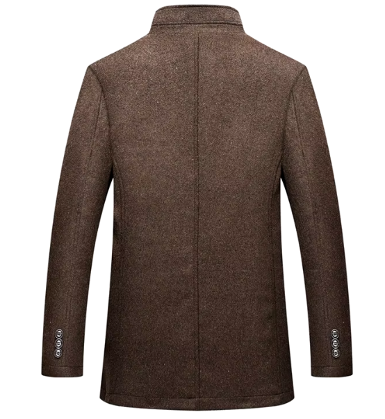 Nathaniel - Men's Quilted Wool Blend Coat