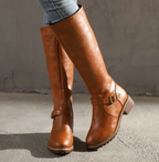 Ophelia - Women's Knee-High Leather Boots