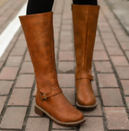 Ophelia - Women's Knee-High Leather Boots