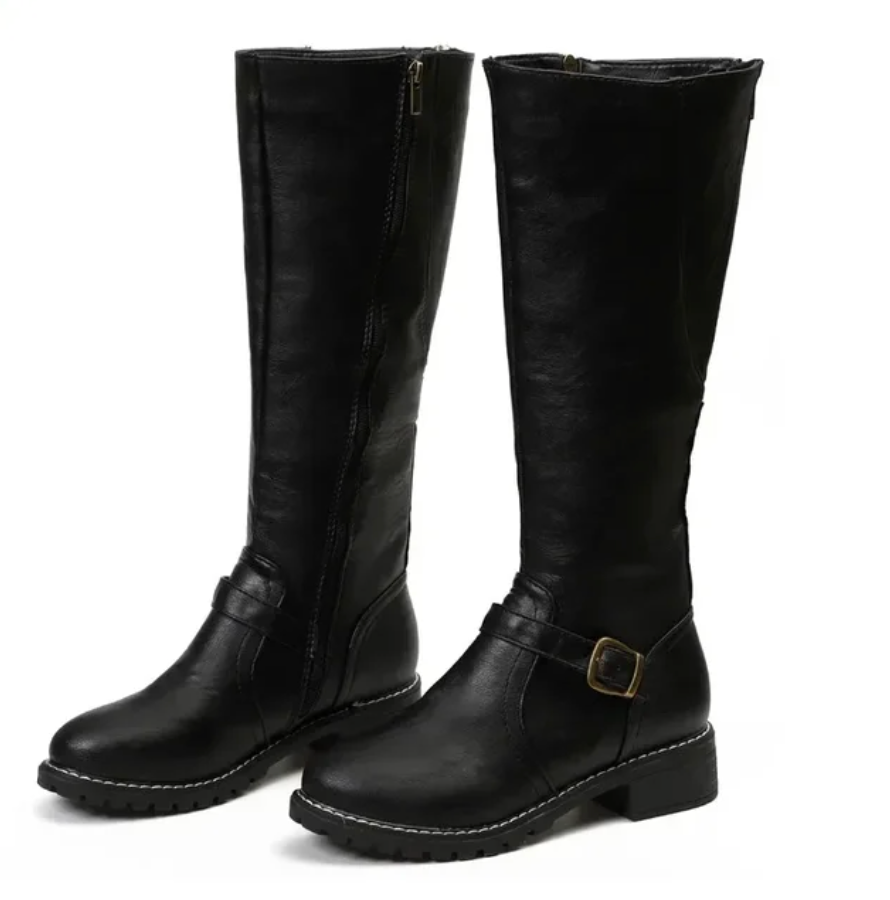 Ophelia - Women's Knee-High Leather Boots