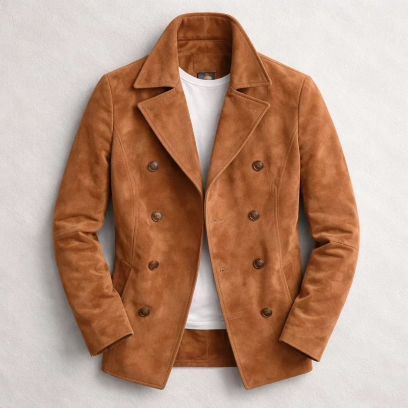 Orson - Men's Double-Breasted Suede Blazer
