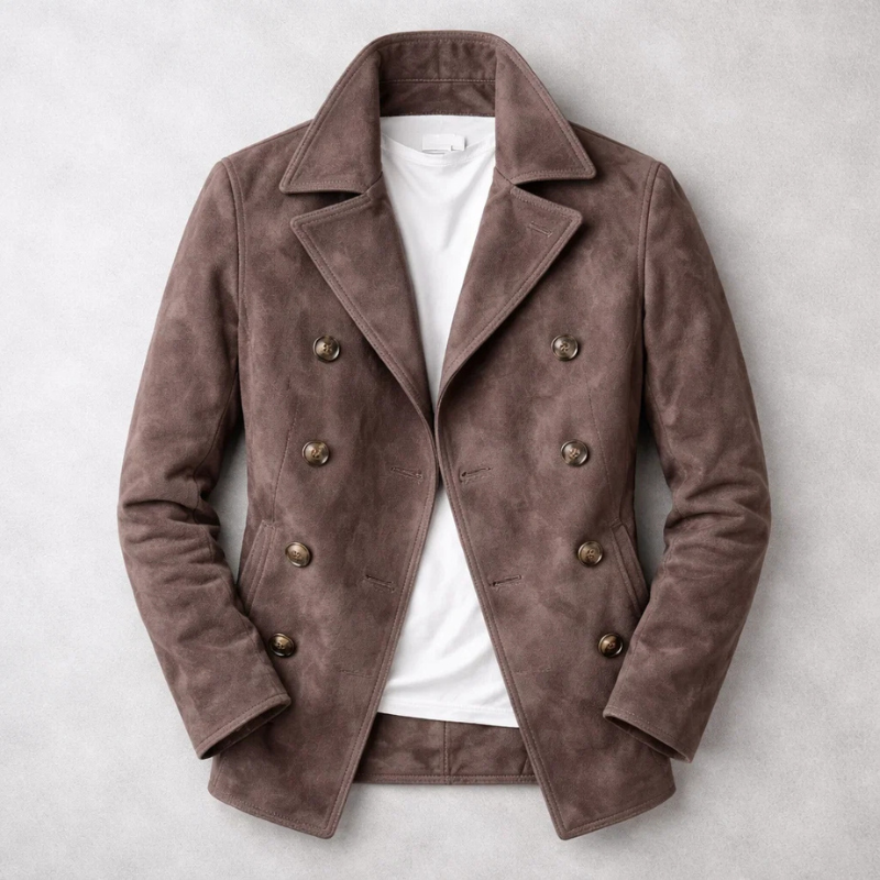Orson - Men's Double-Breasted Suede Blazer