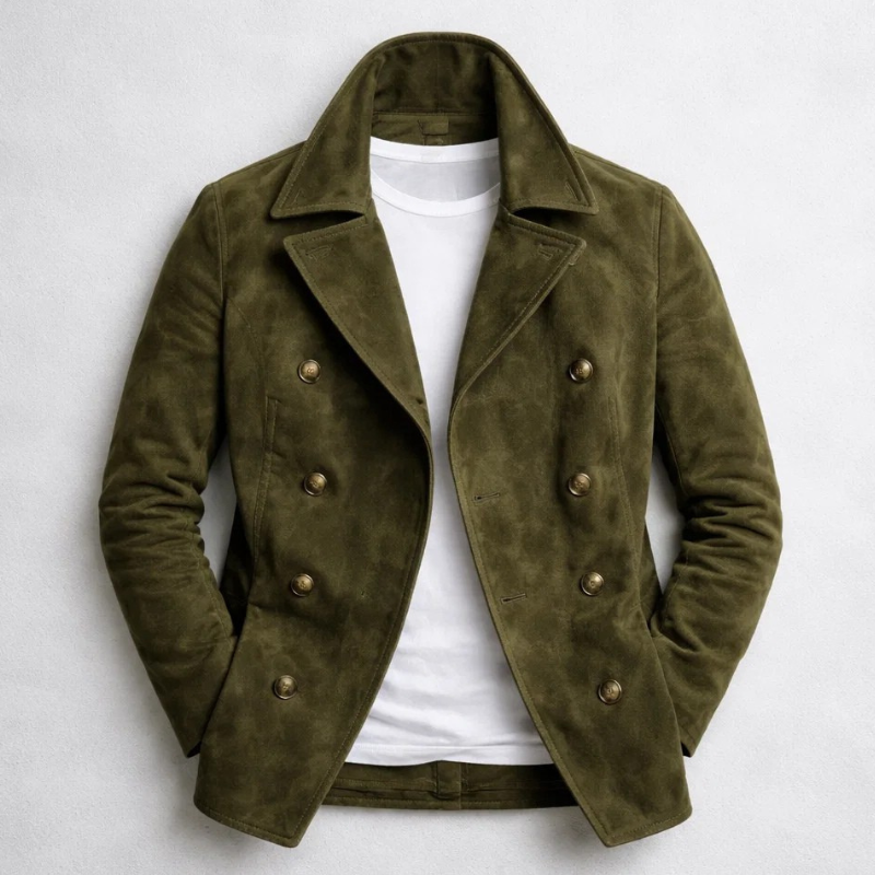 Orson - Men's Double-Breasted Suede Blazer
