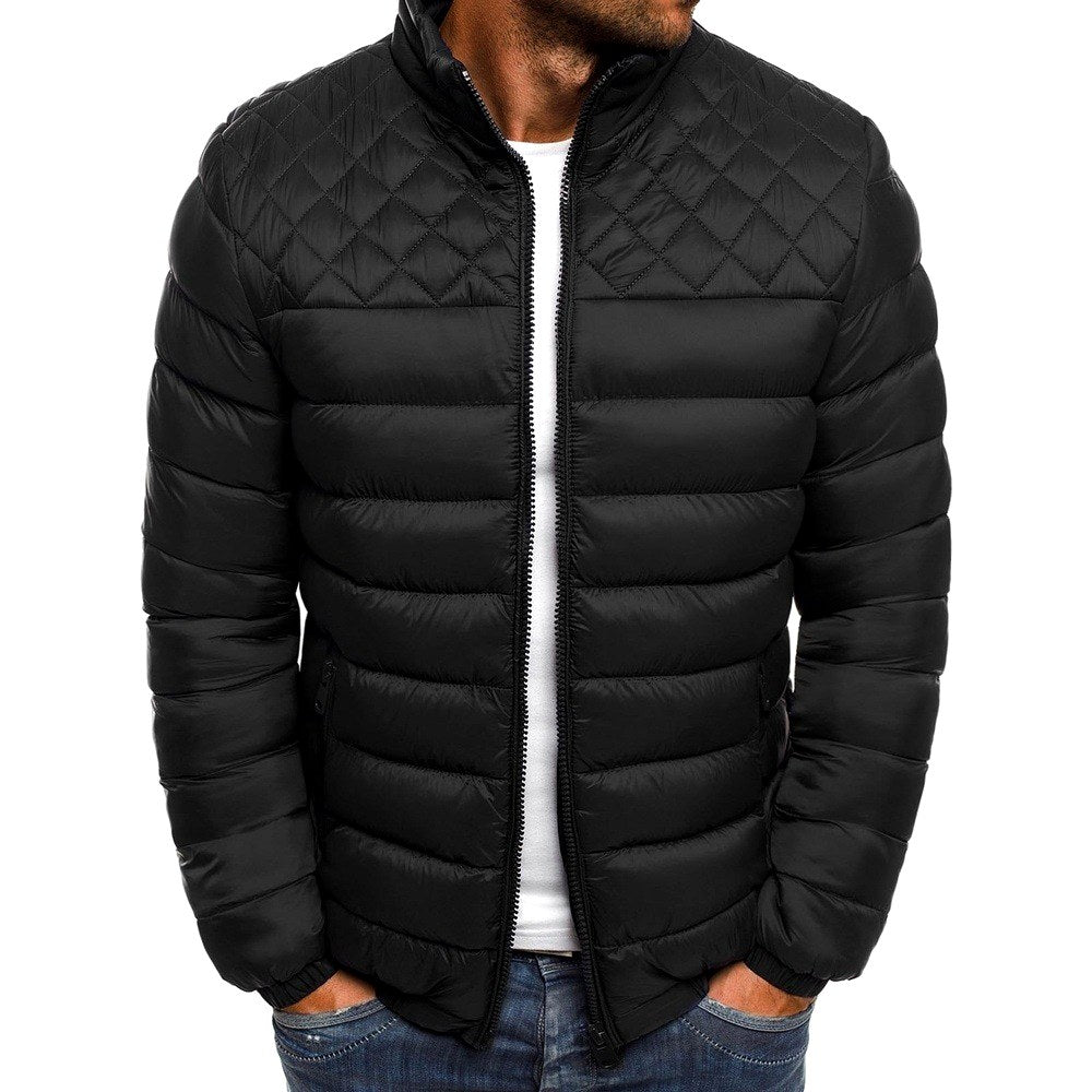 Oscar - Men's Panel Quilted Zip-Up Jacket 3