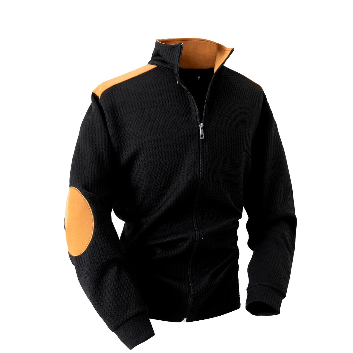 Owen - Men's Textured Stand Collar Zippered Jacket 3