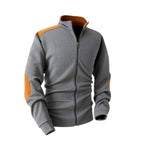 Owen - Men's Textured Stand Collar Zippered Jacket 5