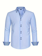 Parker - Men's Lightweight Button-Down Shirt with Contrast Details