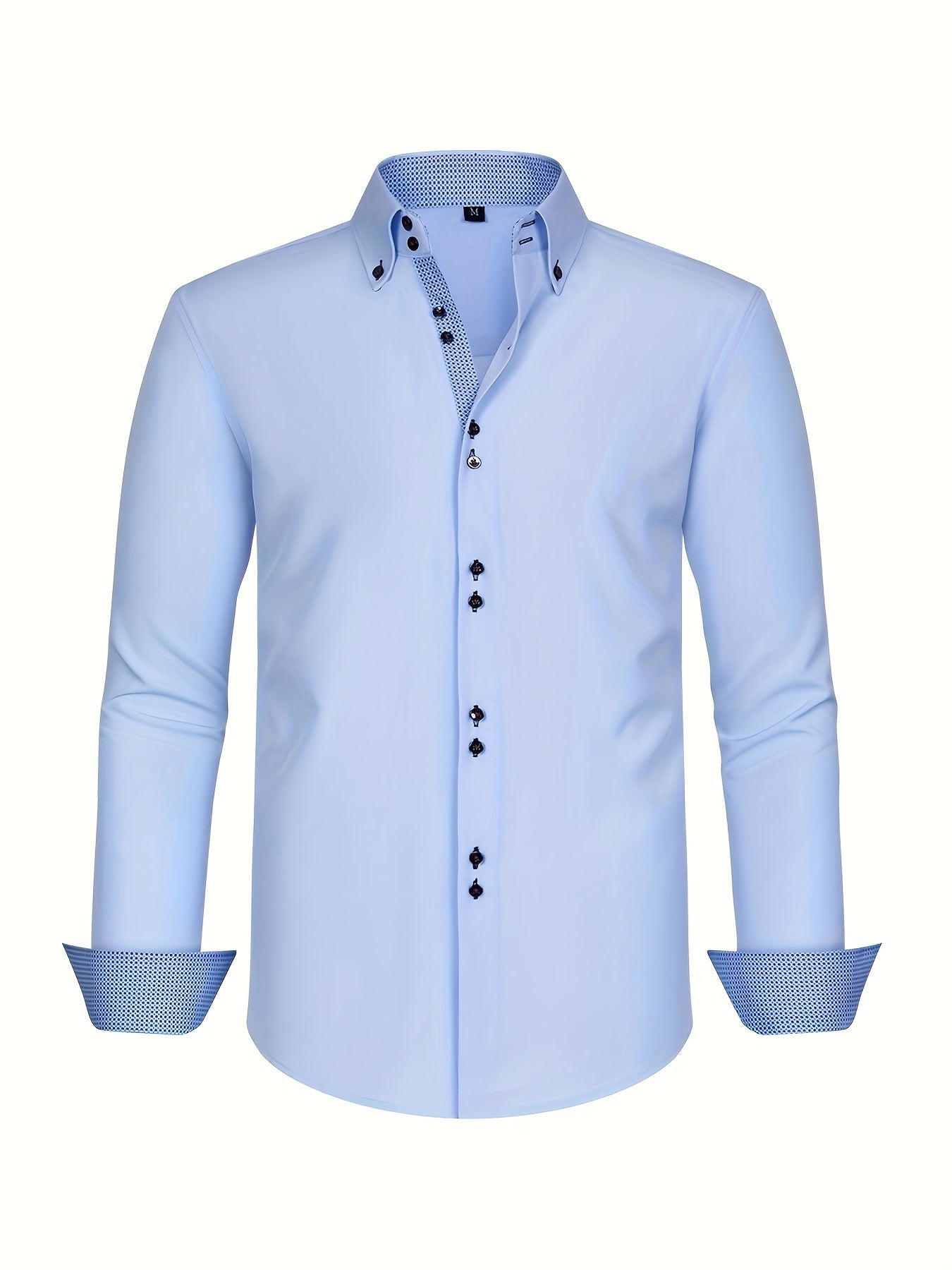 Parker - Men's Lightweight Button-Down Shirt with Contrast Details