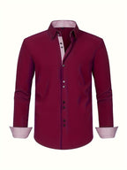 Parker - Men's Lightweight Button-Down Shirt with Contrast Details