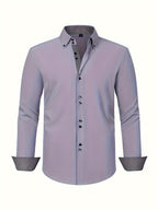 Parker - Men's Lightweight Button-Down Shirt with Contrast Details