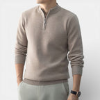 Patrick - Men's Cashmere Blend Half-Zip Pullover