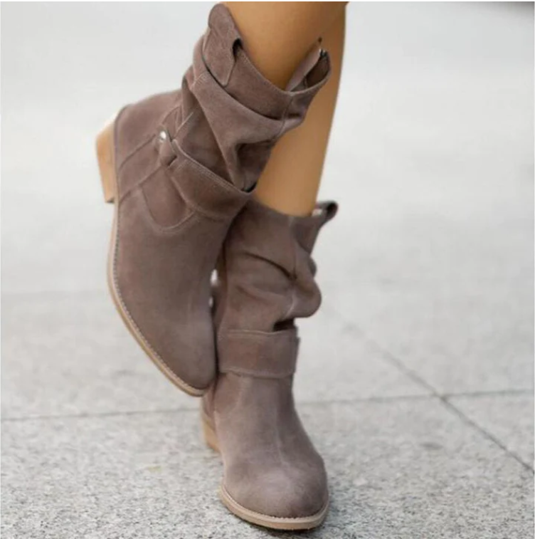 Piper - Women's Slouch Suede Ankle Boot