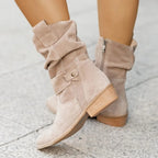 Piper - Women's Slouch Suede Ankle Boot