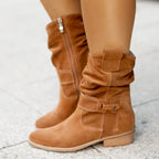 Piper - Women's Slouch Suede Ankle Boot