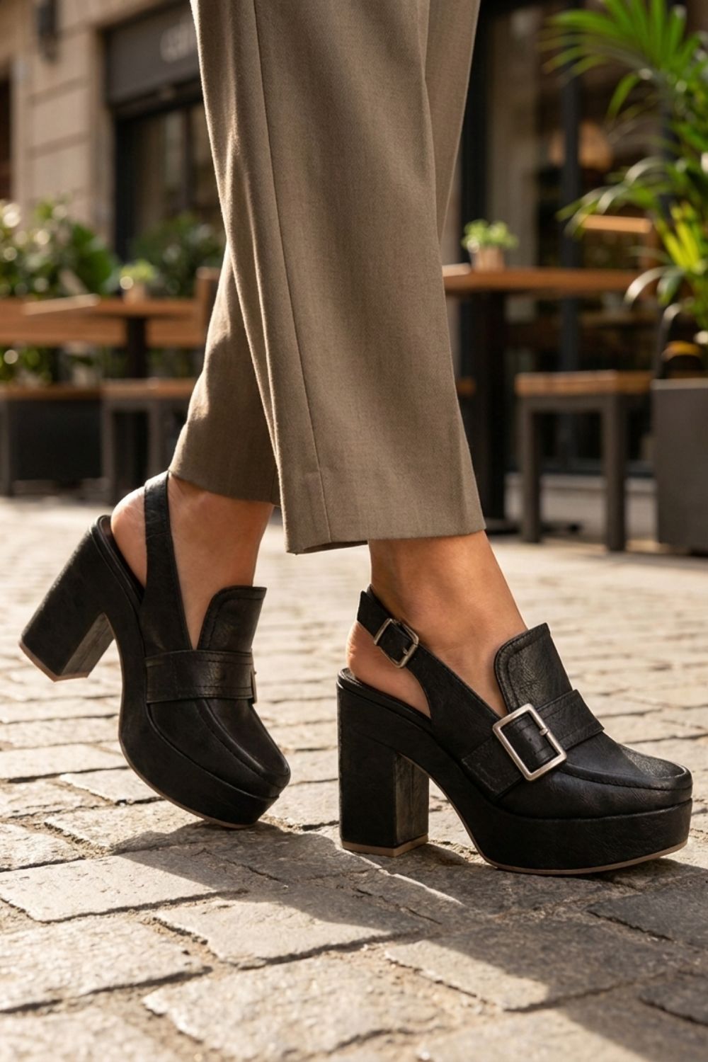 Priscilla - Women's Platform Slingback Pump