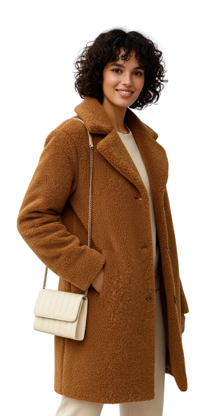 Quinley - Women's Boucle Wool-Blend Coat