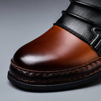 Rafael - Men's Genuine Leather Buckle-Strap Ankle Boots