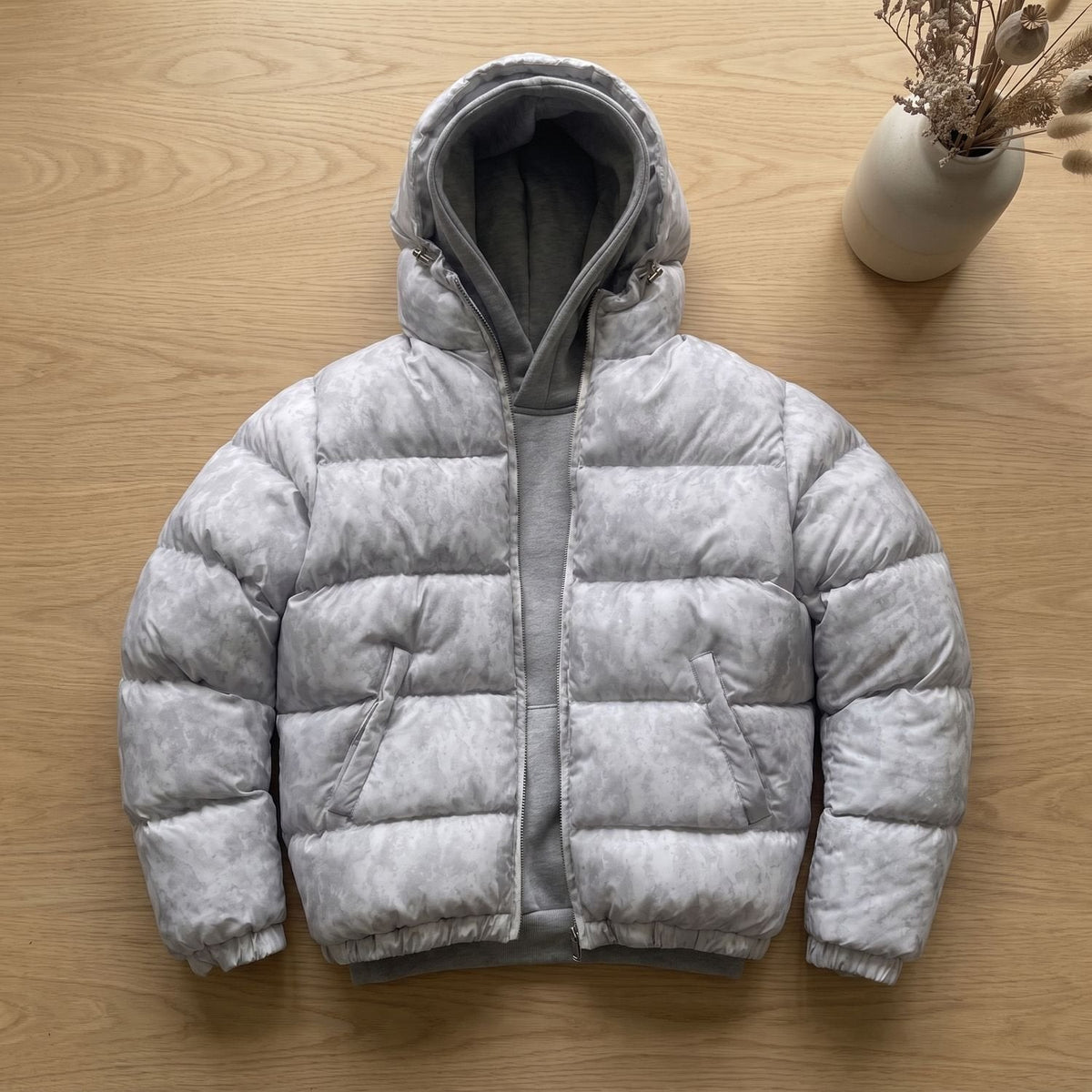 Raylan - Men's Quilted Puffer Jacket with Hood