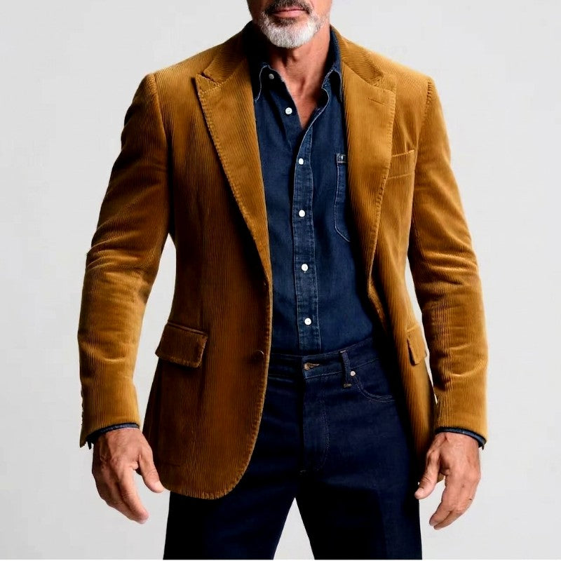 Raylan - Men's Corduroy Notch Lapel Blazer 2