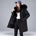Rebecca - Women's Faux Fur Lined Winter Coat