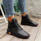 Rosalind - Women's Lace-Up Ankle Boots with Whipstitched Sole