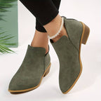 Rosie - Women's Suede Ankle Bootie