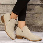Rosie - Women's Suede Ankle Bootie